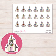 DDZ-7445 planner sticker sheet with enlarged sticker detail