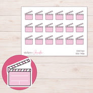 DDZ-7456 planner sticker sheet with enlarged sticker detail