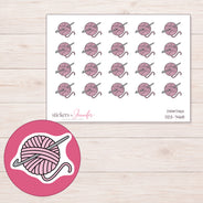 DDZ-7468 planner sticker sheet with enlarged sticker detail