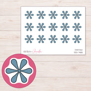 DDZ-7485 planner sticker sheet with enlarged sticker detail