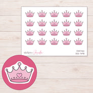 DDZ-7490 planner sticker sheet with enlarged sticker detail