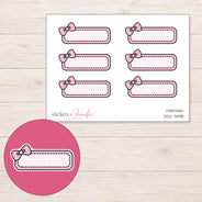 DDZ-7498 planner sticker sheet with enlarged sticker detail