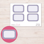 DDZ-7502 planner sticker sheet with enlarged sticker detail