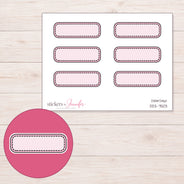 DDZ-7503 planner sticker sheet with enlarged sticker detail