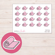 DDZ-7507 planner sticker sheet with enlarged sticker detail