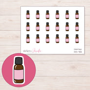 DDZ-7515 planner sticker sheet with enlarged sticker detail