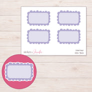 DDZ-7544 planner sticker sheet with enlarged sticker detail