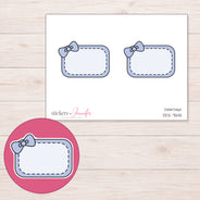 DDZ-7545 planner sticker sheet with enlarged sticker detail