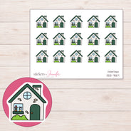 DDZ-7557 planner sticker sheet with enlarged sticker detail