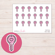 DDZ-7560 planner sticker sheet with enlarged sticker detail