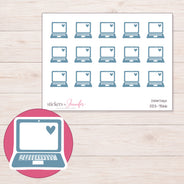 DDZ-7566 planner sticker sheet with enlarged sticker detail