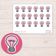 DDZ-7569 planner sticker sheet with enlarged sticker detail