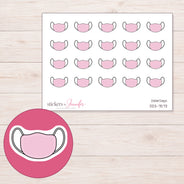 DDZ-7573 planner sticker sheet with enlarged sticker detail