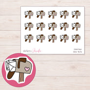 DDZ-7574 planner sticker sheet with enlarged sticker detail