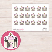 DDZ-7583 planner sticker sheet with enlarged sticker detail