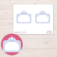 DDZ-7585 planner sticker sheet with enlarged sticker detail