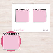DDZ-7588 planner sticker sheet with enlarged sticker detail