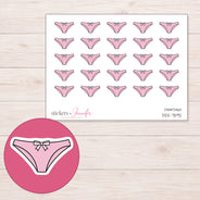 DDZ-7592 planner sticker sheet with enlarged sticker detail
