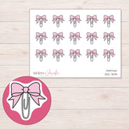 DDZ-7594 planner sticker sheet with enlarged sticker detail
