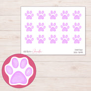 DDZ-7599 planner sticker sheet with enlarged sticker detail