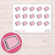 DDZ-7603 planner sticker sheet with enlarged sticker detail