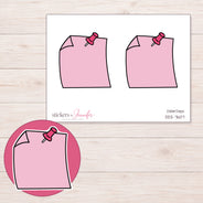 DDZ-7607 planner sticker sheet with enlarged sticker detail