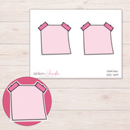 DDZ-7619 planner sticker sheet with enlarged sticker detail