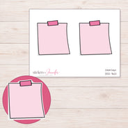DDZ-7621 planner sticker sheet with enlarged sticker detail