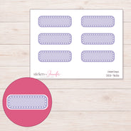 DDZ-7626 planner sticker sheet with enlarged sticker detail