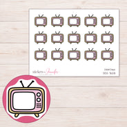 DDZ-7628 planner sticker sheet with enlarged sticker detail