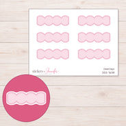 DDZ-7638 planner sticker sheet with enlarged sticker detail