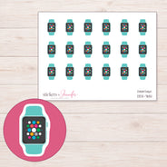 DDZ-7651 planner sticker sheet with enlarged sticker detail