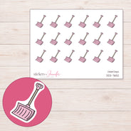 DDZ-7652 planner sticker sheet with enlarged sticker detail