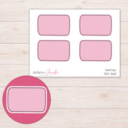DDZ-7660 planner sticker sheet with enlarged sticker detail