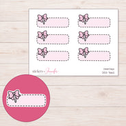 DDZ-7662 planner sticker sheet with enlarged sticker detail