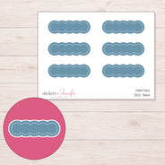 DDZ-7664 planner sticker sheet with enlarged sticker detail