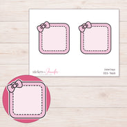 DDZ-7665 planner sticker sheet with enlarged sticker detail