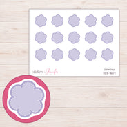 DDZ-7667 planner sticker sheet with enlarged sticker detail