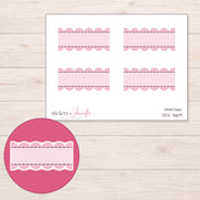 DDZ-7669 planner sticker sheet with enlarged sticker detail
