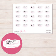 DDZ-7671 planner sticker sheet with enlarged sticker detail