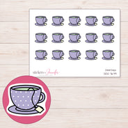 DDZ-7679 planner sticker sheet with enlarged sticker detail