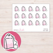 DDZ-7680 planner sticker sheet with enlarged sticker detail