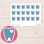 DDZ-7681 planner sticker sheet with enlarged sticker detail