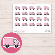 DDZ-7691 planner sticker sheet with enlarged sticker detail