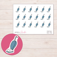 DDZ-7716 planner sticker sheet with enlarged sticker detail