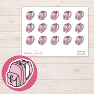 DDZ-7719 planner sticker sheet with enlarged sticker detail