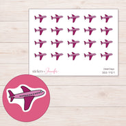 DDZ-7727 planner sticker sheet with enlarged sticker detail