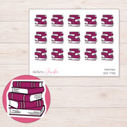 DDZ-7735 planner sticker sheet with enlarged sticker detail