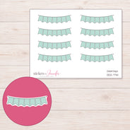 DDZ-7741 planner sticker sheet with enlarged sticker detail