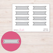 DDZ-7743 planner sticker sheet with enlarged sticker detail